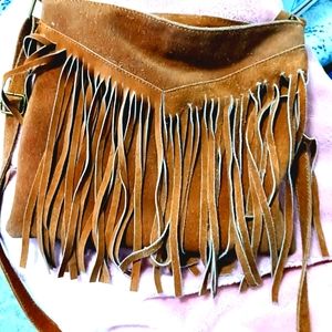 Cross body, hobo suede bag